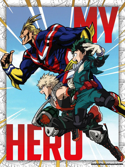 MY HERO ACADEMIA - Deku, Bakugo & All Might - Golden Poster 30x40cm bems