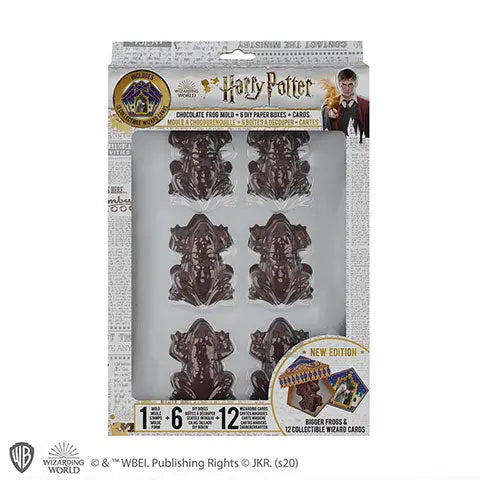 Moule à chocogrenouille + 6 boîtes + 12 cartes sorciers Harry Potter bems
