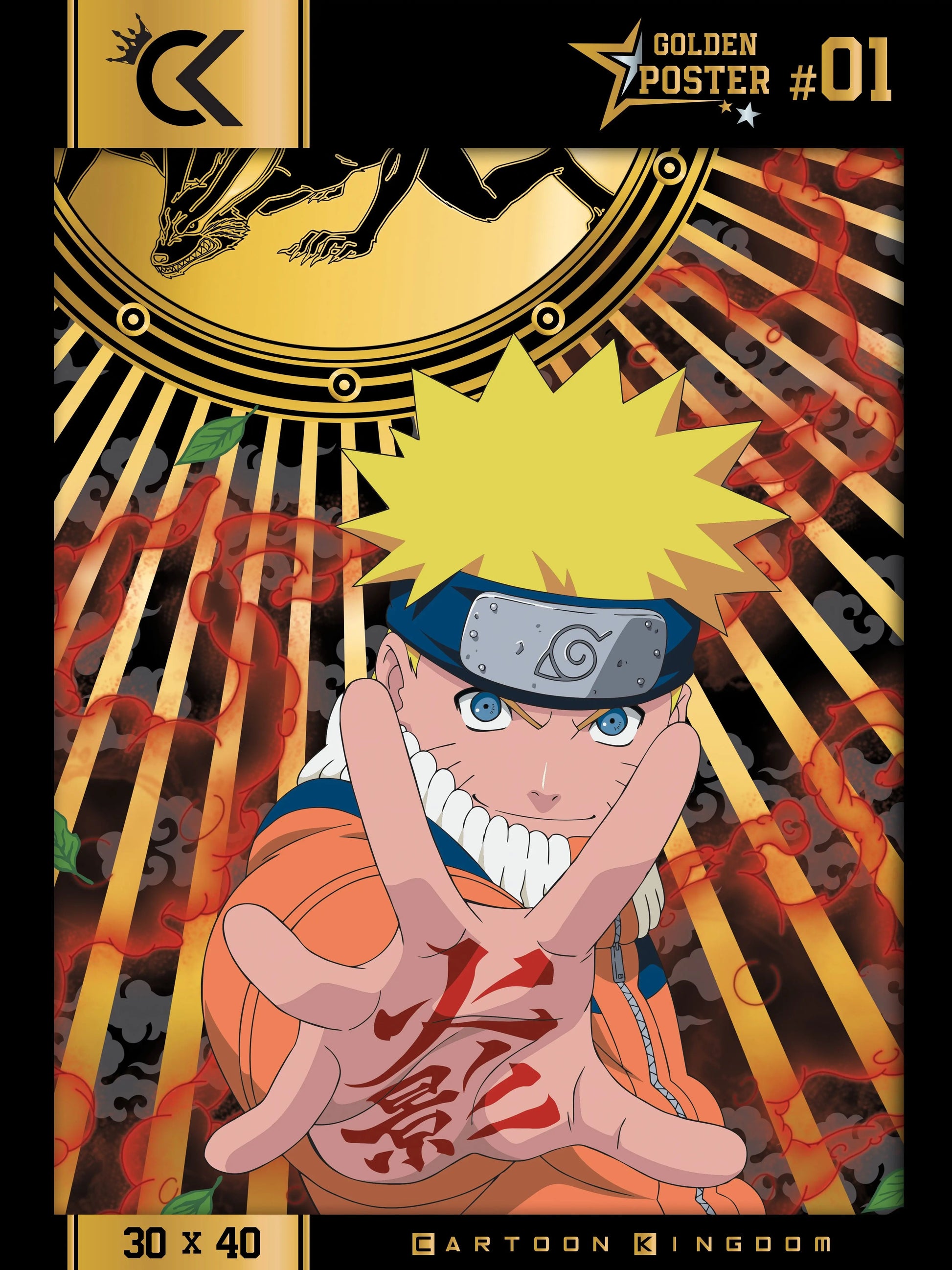NARUTO - Naruto - Golden Poster 30x40cm bems