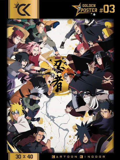 NARUTO SHIPPUDEN - Golden Poster 30x40cm bems