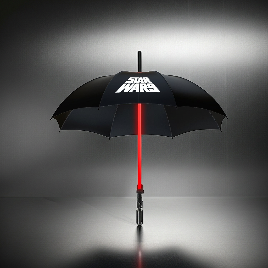 STAR WARS - Darth Vader - Parapluie Premium avec Sabre Laser Lumineux bems