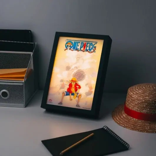 ONE PIECE - Luffy - Cadre Lumineux LED 28x20x5cm bems
