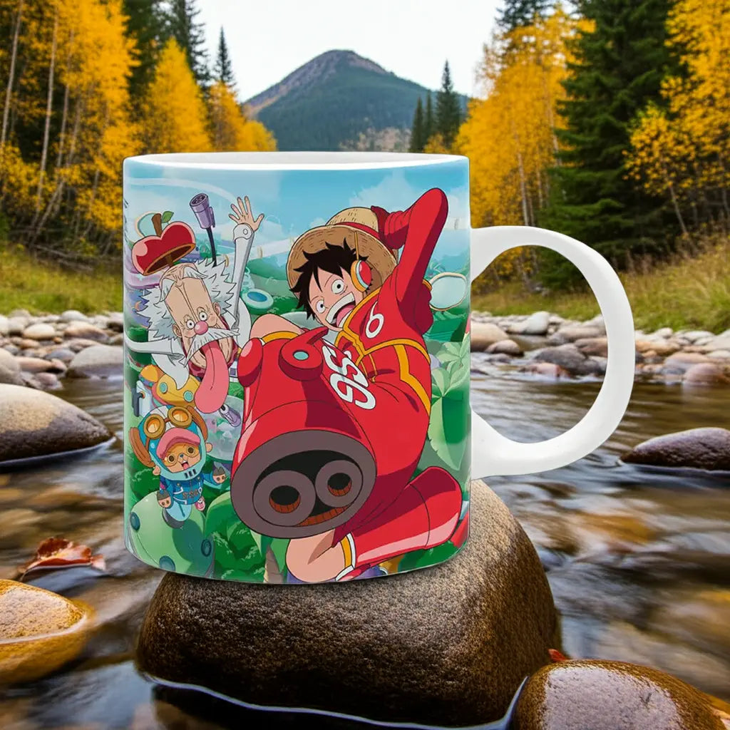 ONE PIECE - Mug 320ml - Luffy & Vegapunk bems