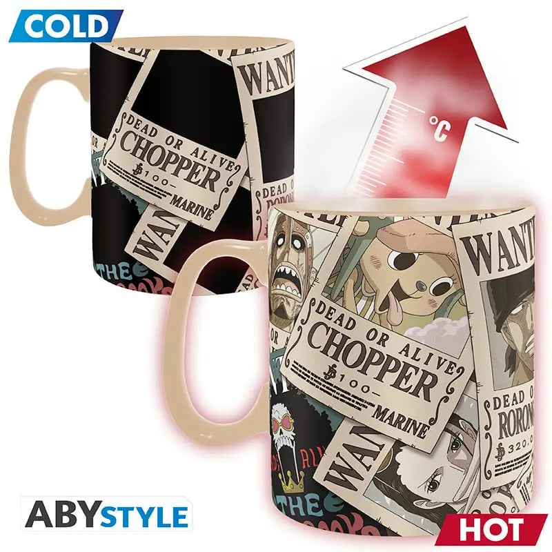 ONE PIECE - Wanted - Mug thermoréactif 460ml bems