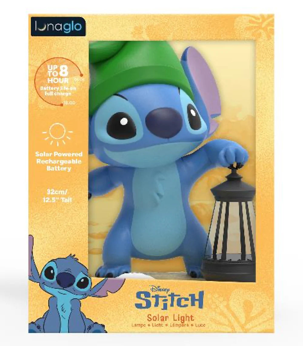 STITCH - Lampe Solaire Extérieure 'LunaGlo' 25.5cm paladone