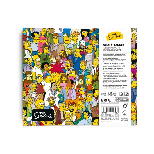 LES SIMPSONS - Planificateur Hebdomadaire + Bloc Note bems
