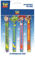 TOY STORY - 4 Stylos à Gel Effaçable + Head Topper Pyramid