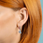 STITCH - 1 Paire de Boucles d'Oreilles Pendantes - Laiton Plaqué bems