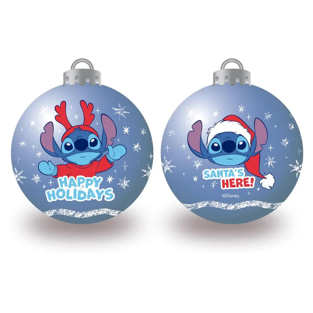 STITCH - Bleu - Pack 6 Boules de Noël - 8 cm bems