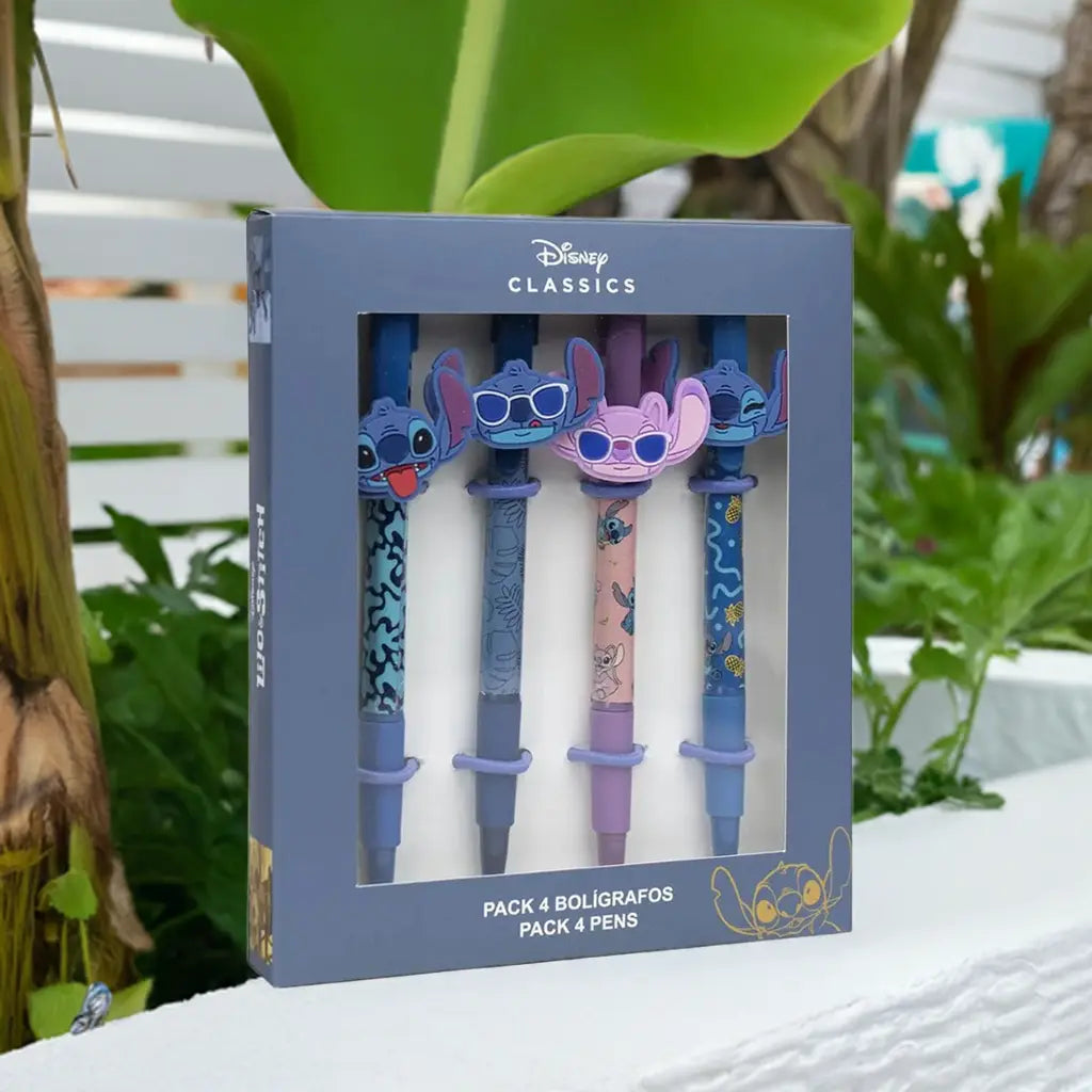 STITCH - Lot de 4x Stylos Topper bems