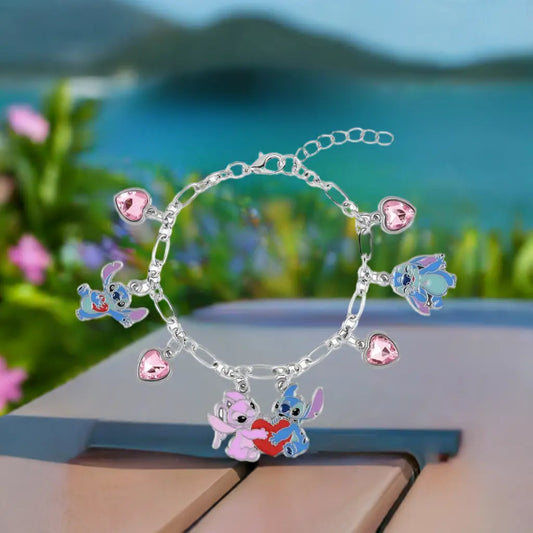STITCH & ANGEL - Love - Bracelet + Charmes Stitch 7mm bems