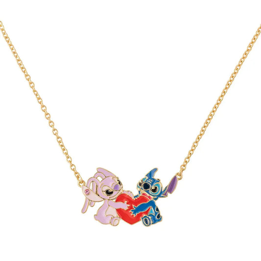 STITCH & ANGEL - Love - Collier avec Pendentif 18mm bems