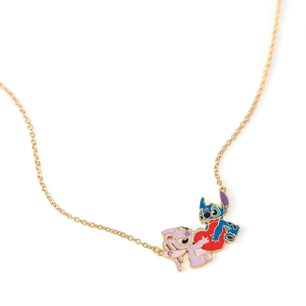 STITCH & ANGEL - Love - Collier avec Pendentif 18mm bems