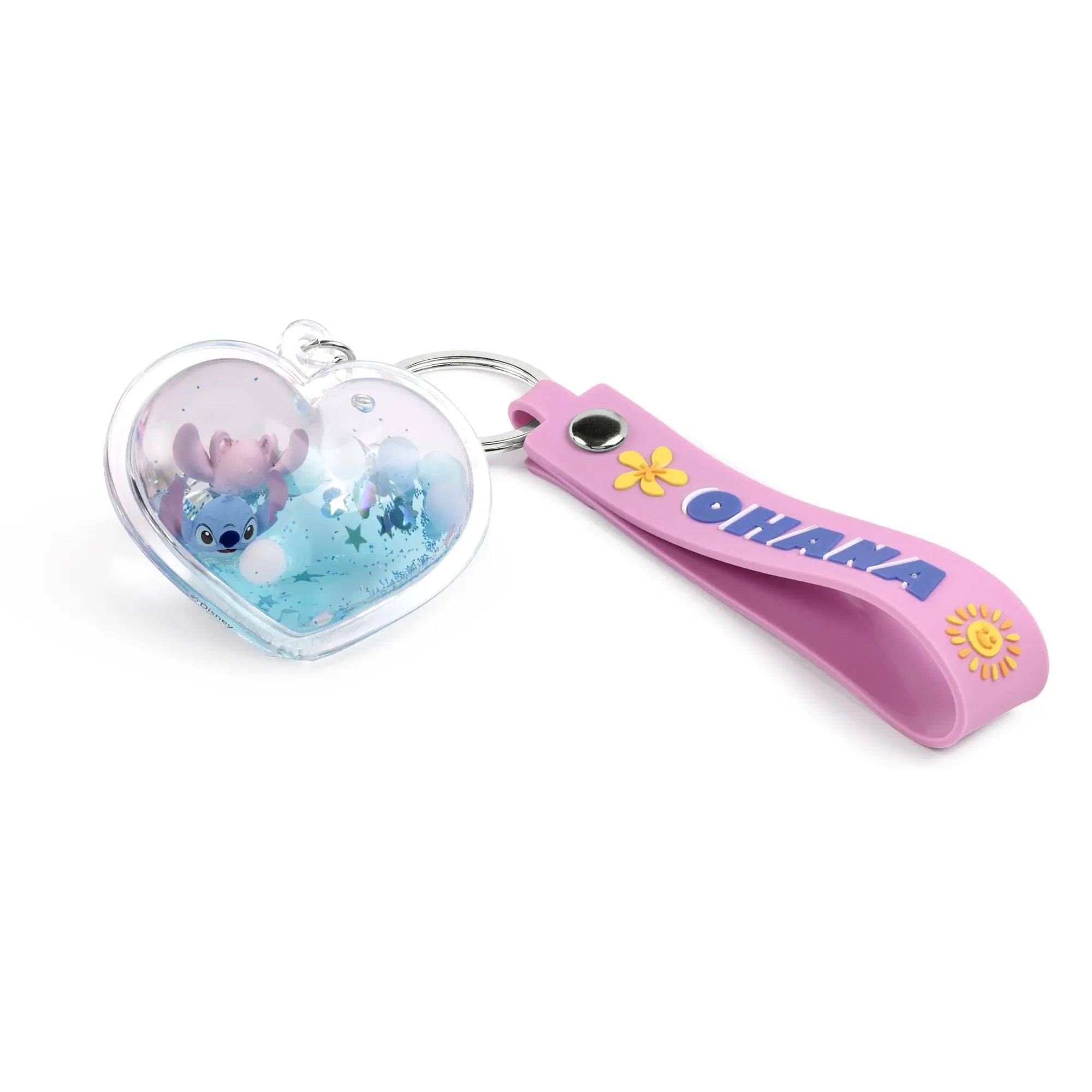 STITCH & ANGEL - Ohana Haert - Porte-Clés 3D 'Liquid' bems