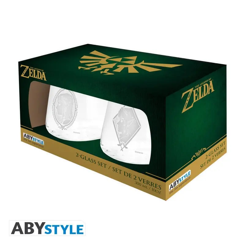 THE LEGEND OF ZELDA - Zelda & Link - Set de 2 Verres 300ml bems