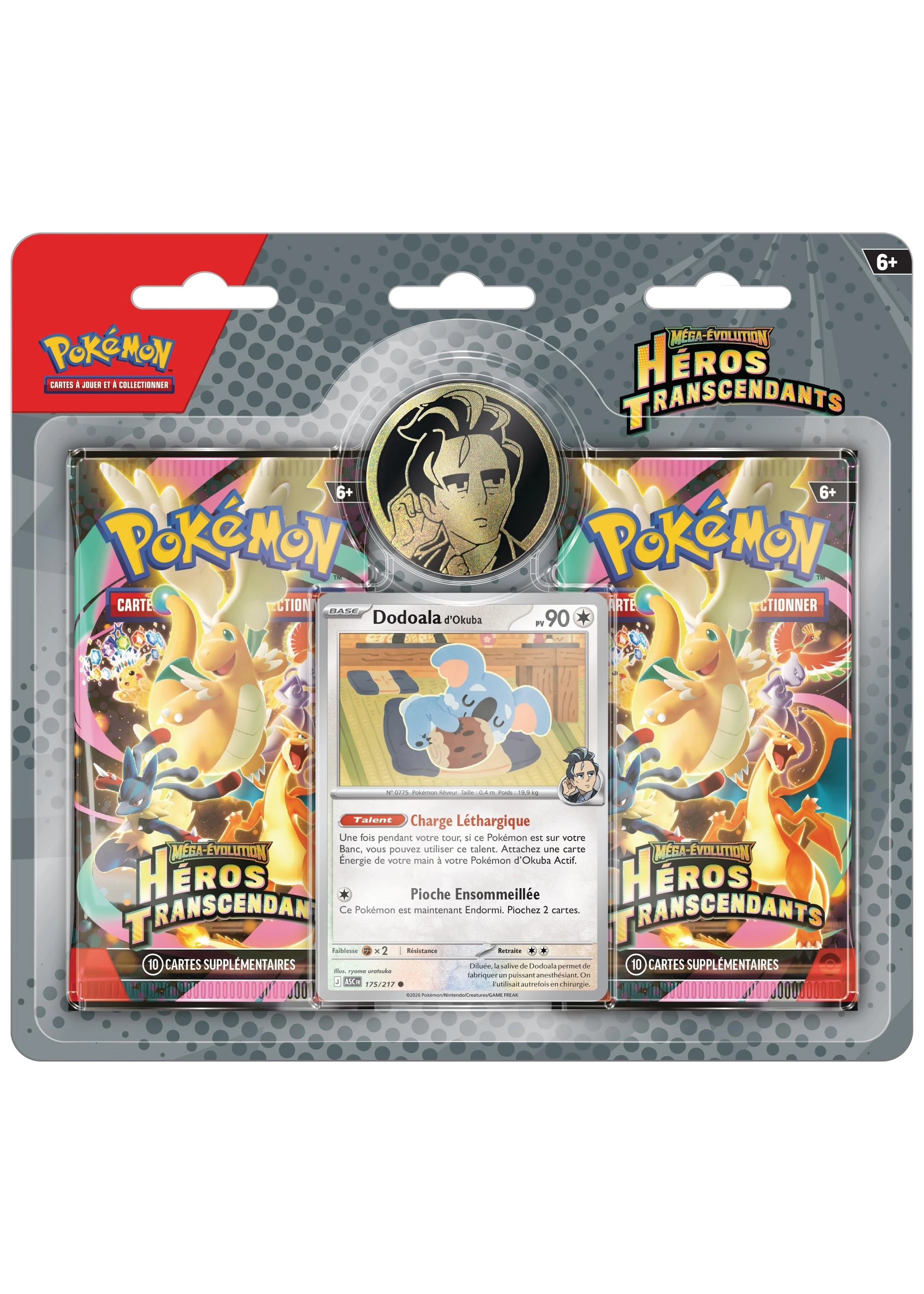 pokémon héros transcendants bipack dodoala d'okuba pokémon compagny