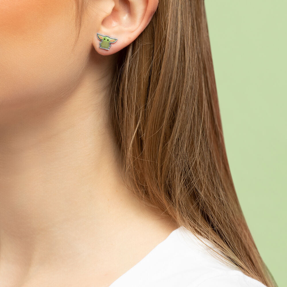 Ensemble de 3 paires de boucles d'oreilles Bébé Yoda Star Wars peershardy