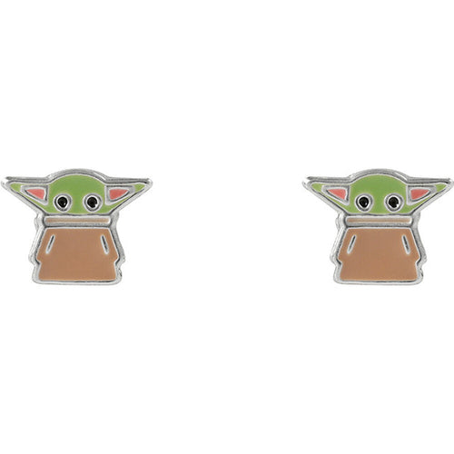 Boucles d'oreilles Grogu en argent sterling Star Wars : Le Mandalorien peershardy