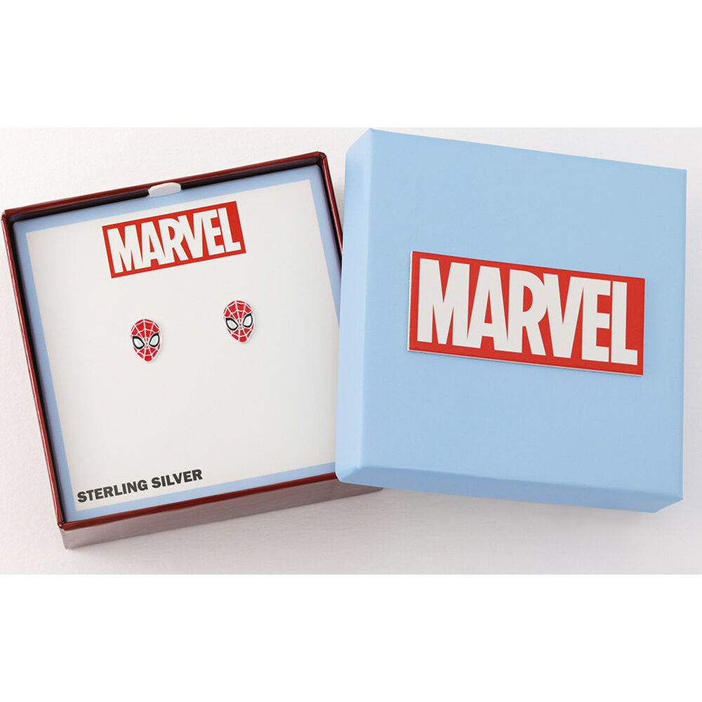Boucles d'oreilles Marvel Spiderman en argent sterling peershardy