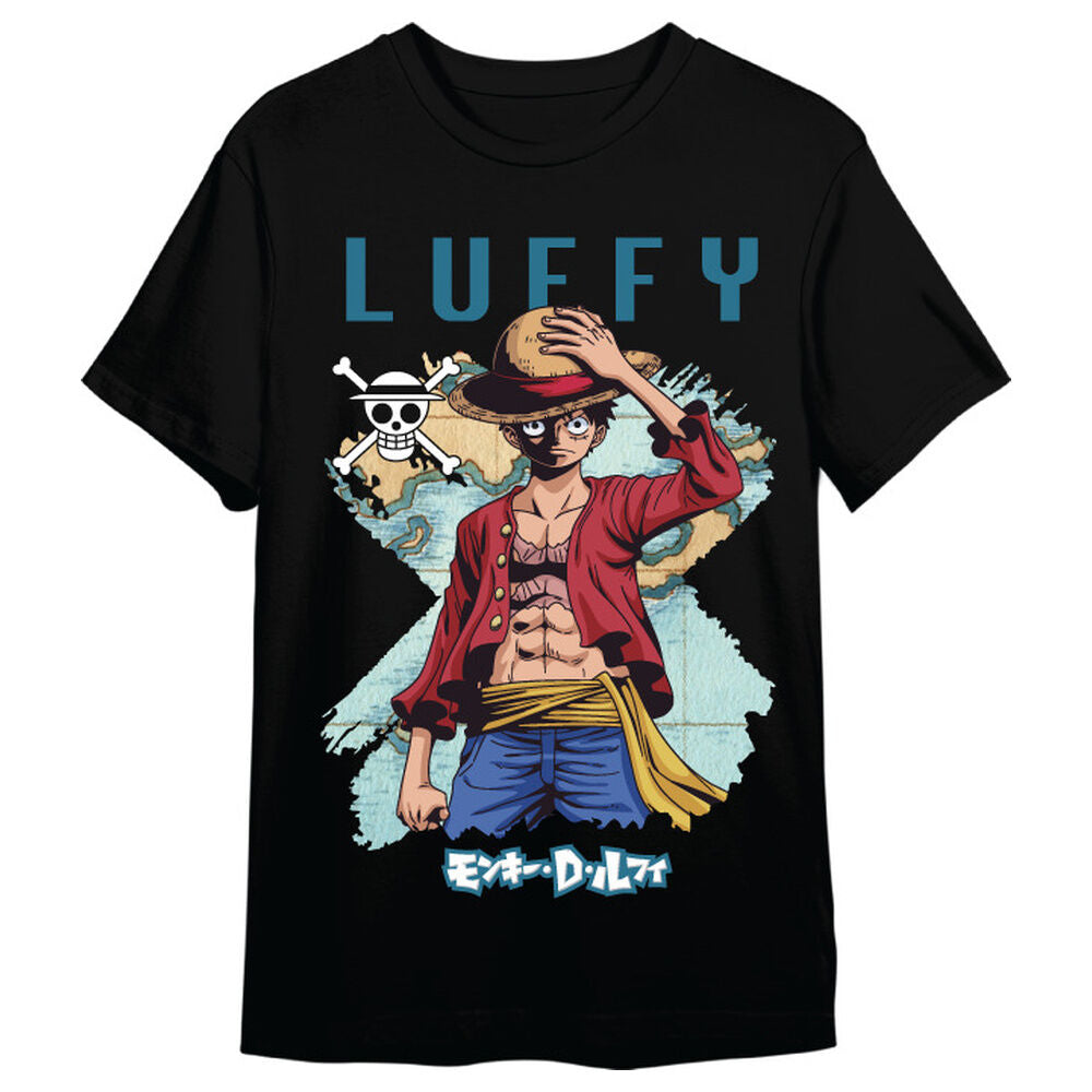 t-shirt One Piece Monkey D. Luffy Map TOEI ANIMATION