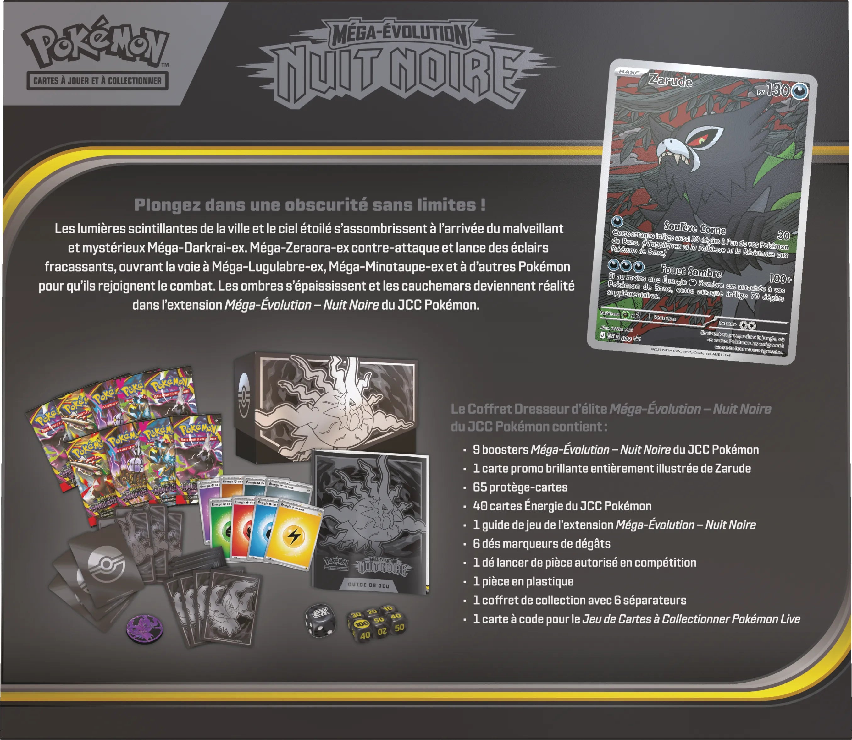 Pokémon ME05 Nuit Noire - Coffret Dresseur d'Élite pokémon compagny