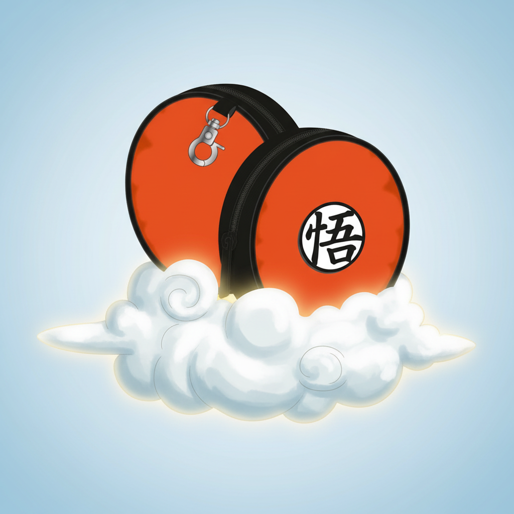 Porte-monnaie Dragon Ball rond Redstring