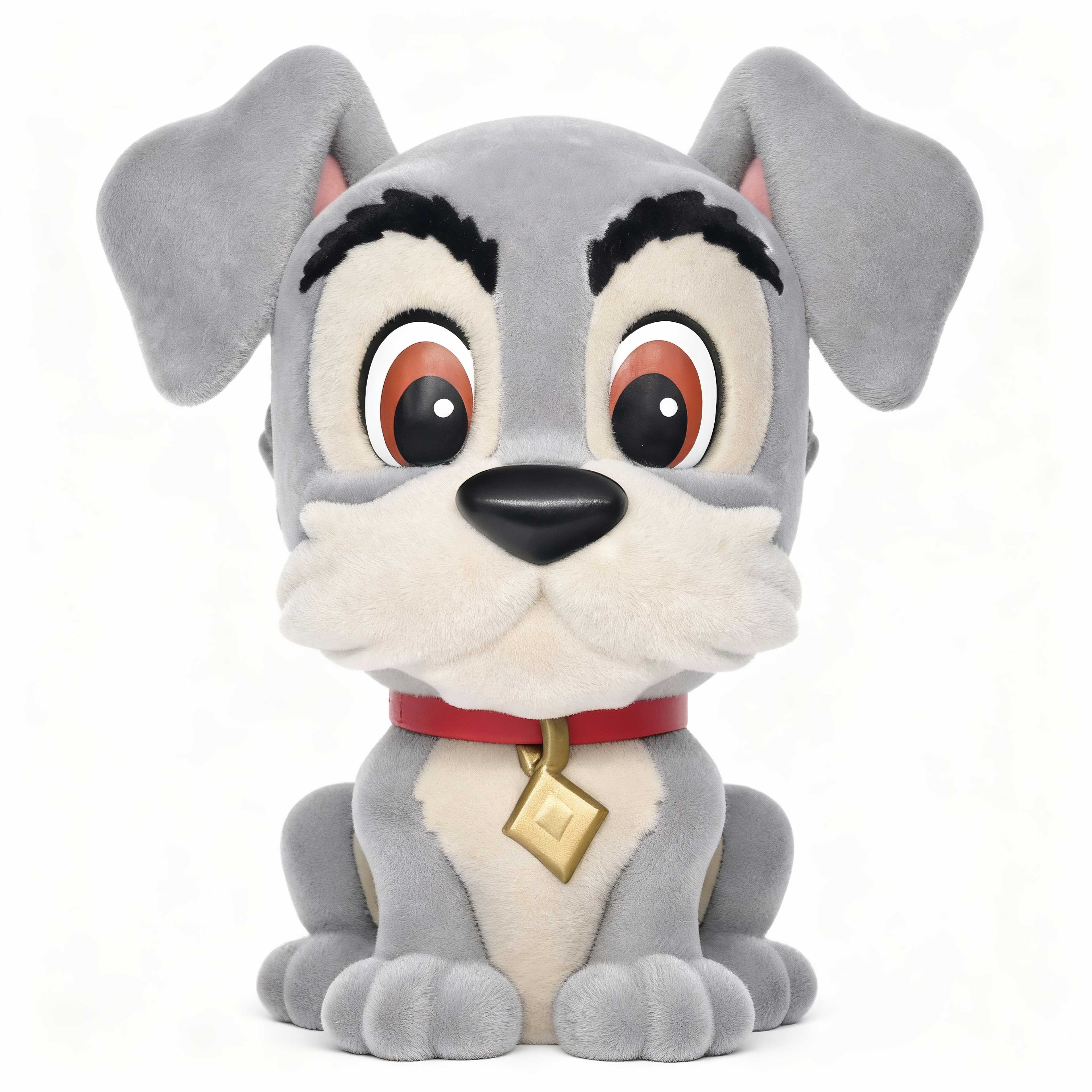 DISNEY DOGS - Tramp - Tirelire Flocked Monogram