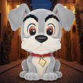 DISNEY DOGS - Tramp - Tirelire Flocked Monogram