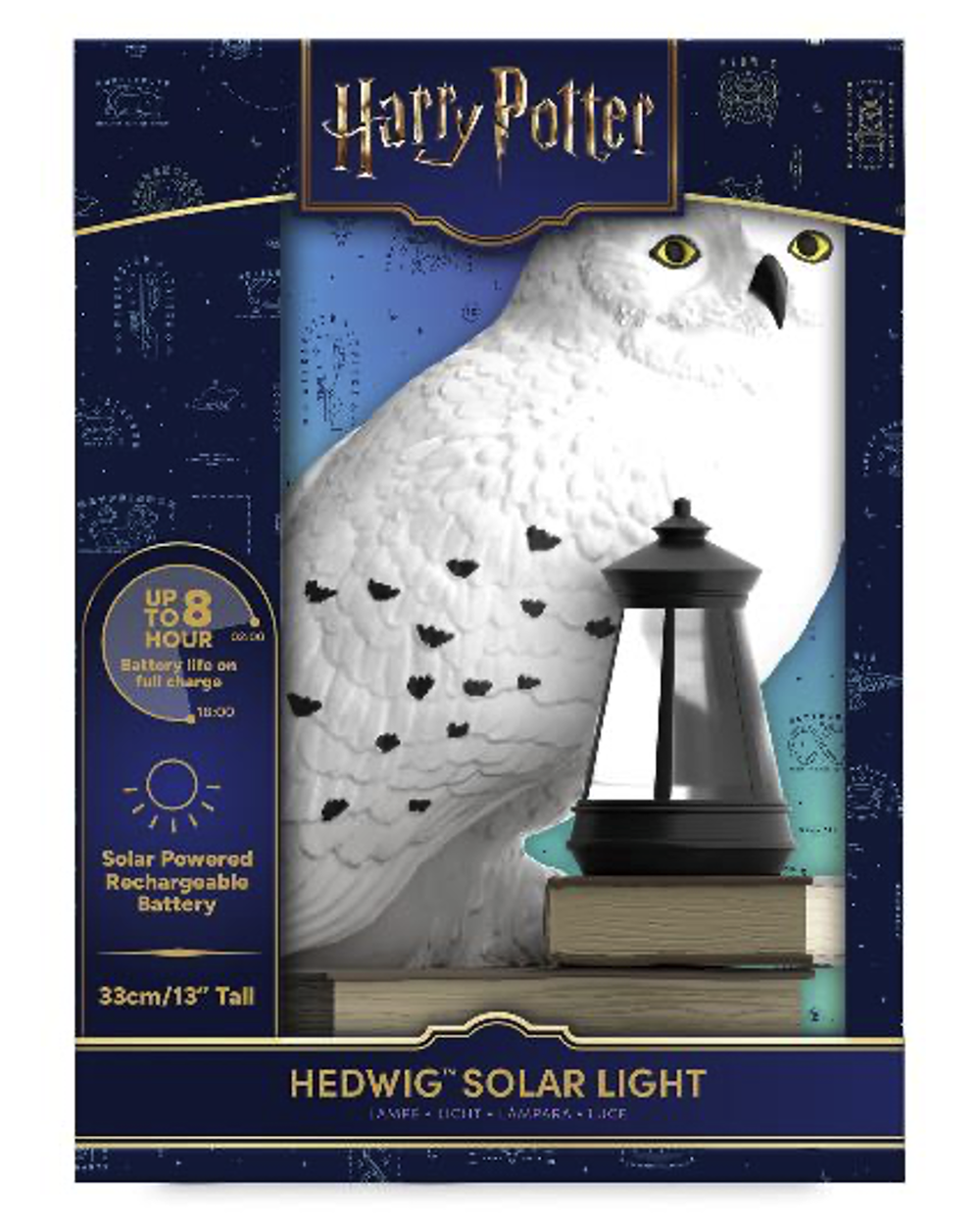 HARRY POTTER - Hedwige - Lampe Solaire Extérieure 'LunaGlo' 26.3cm paladone