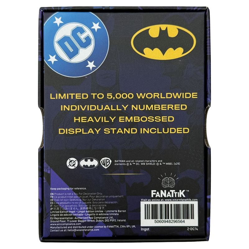 BATMAN - Armour - Lingot Edition Limitée Fanattik