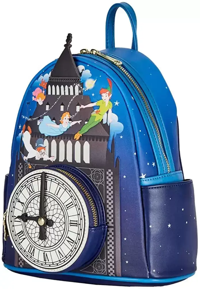 DISNEY - Peter Pan Glow Clock - Sac à dos LoungeFly '23x28x10cm' Loungefly