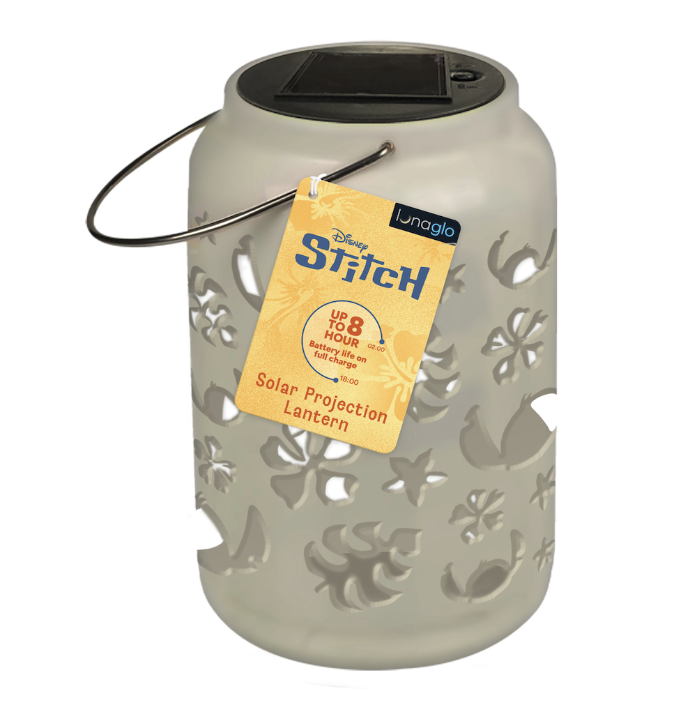 STITCH - Lanterne Solaire Ext. Projection 'LunaGlo' paladone