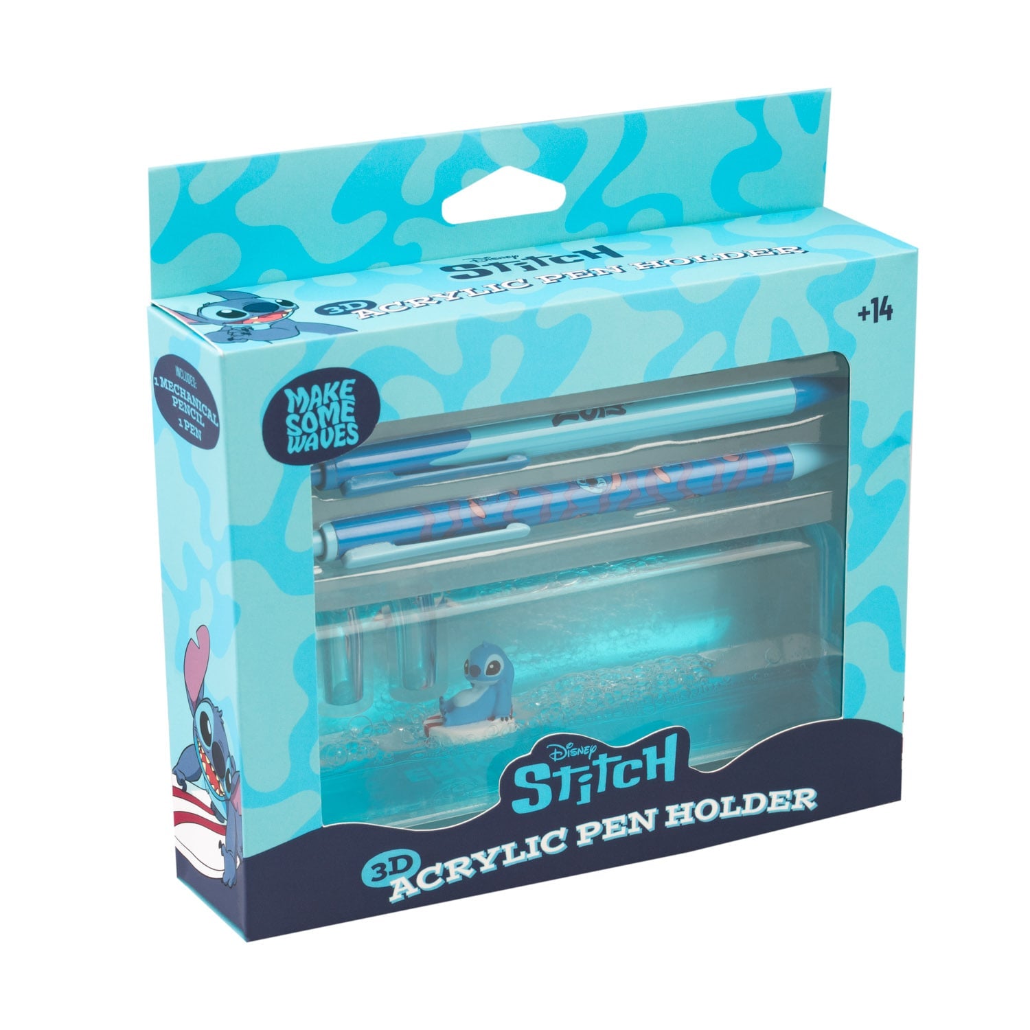STITCH - Set 2 Stylos-bille avec son Socle 3D Acrylique grupo erik