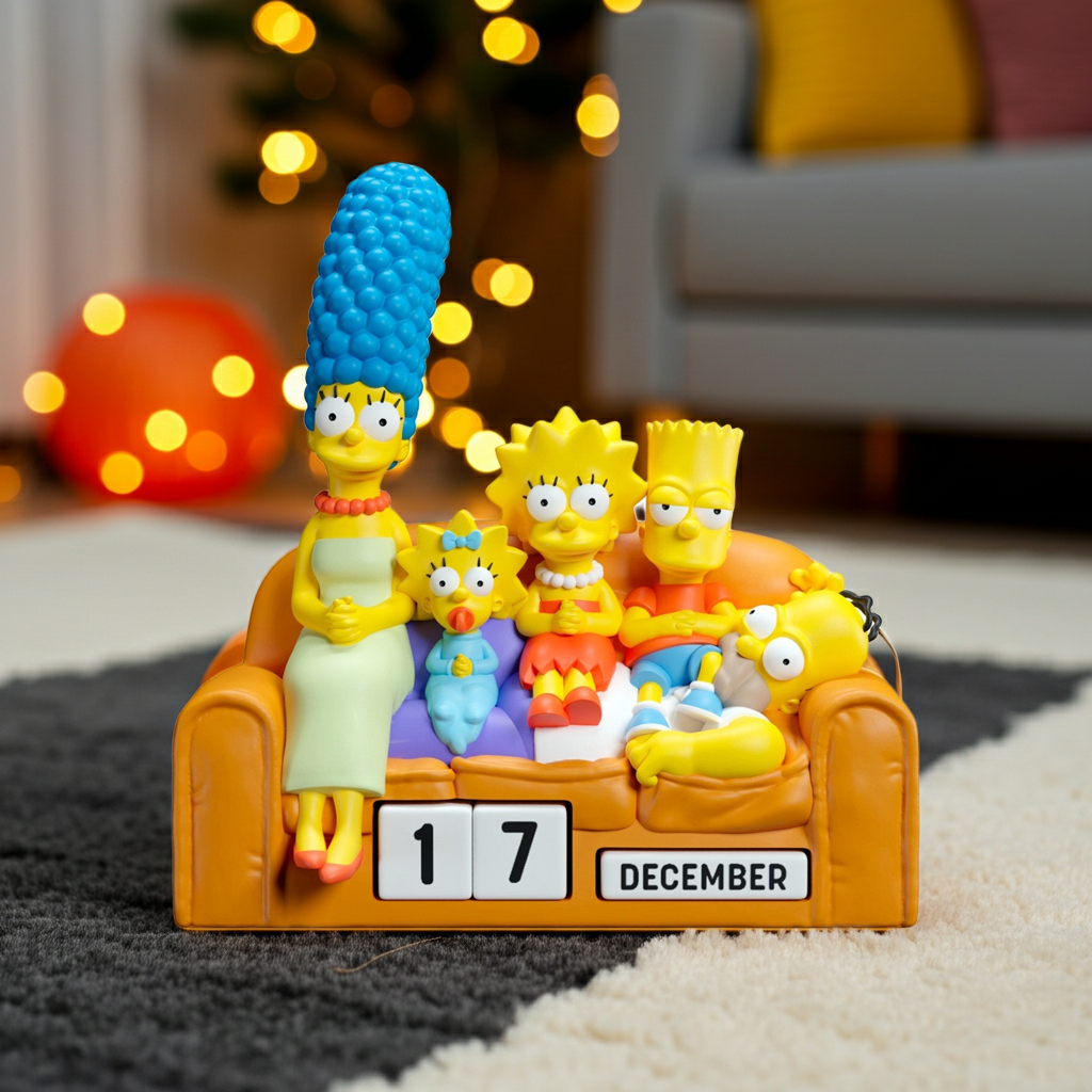 LES SIMPSONS - Calendrier Perpétuel 3D en Résine bems